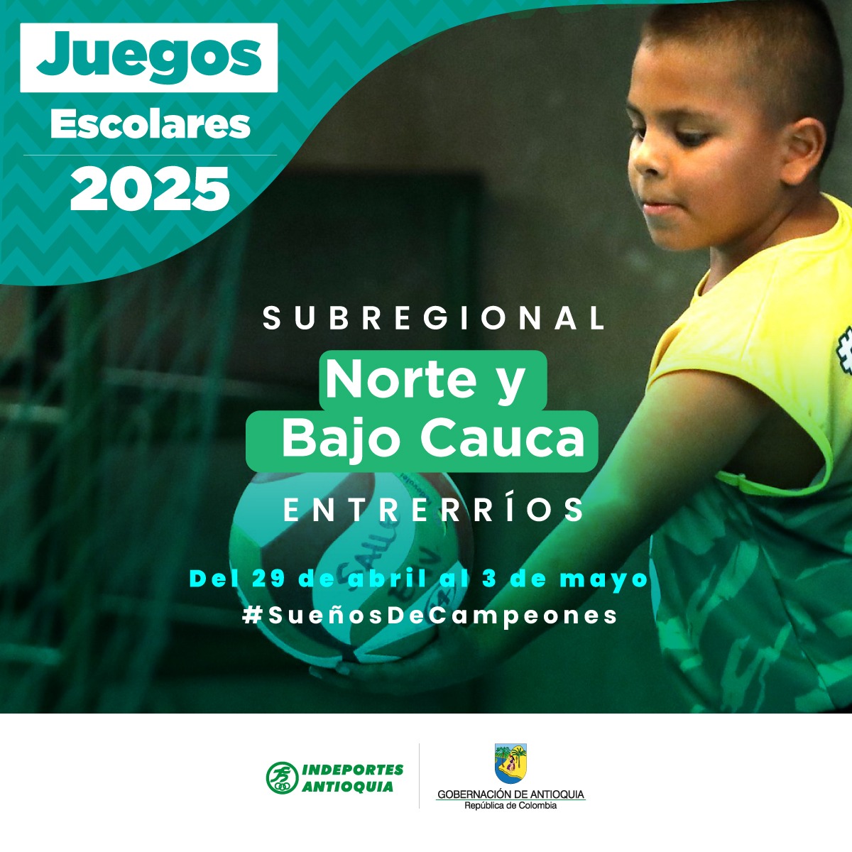 ¡Llega la emoción de  Juegos Deportivos Institucionales de Antioquia 2025! 🥳 
Aquí, nuestras niñas y niños  aprenderán  habilidades y competencias para la vida como la disciplina, la honestidad, el trabajo en equipo y el respeto por el otro cuando se gana y cuando perdemos.