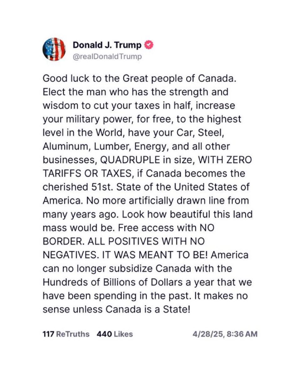 If you are thinking of voting conservative, this is what your in for...more Donald Trump interference