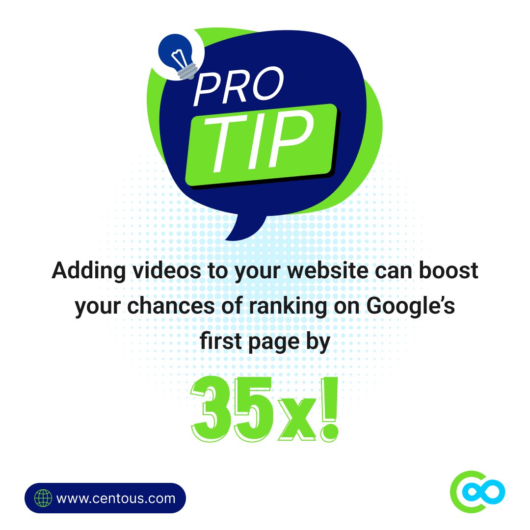 Video boosts your Google rank by 53x 🚀More SEO 📷 More growth Stop waiting to be seen — show up FIRST. 📷#digitalmarketing#seo #WebsiteOptimization #videomarketingforbusiness #googlerankingtips #contentmarketingtips