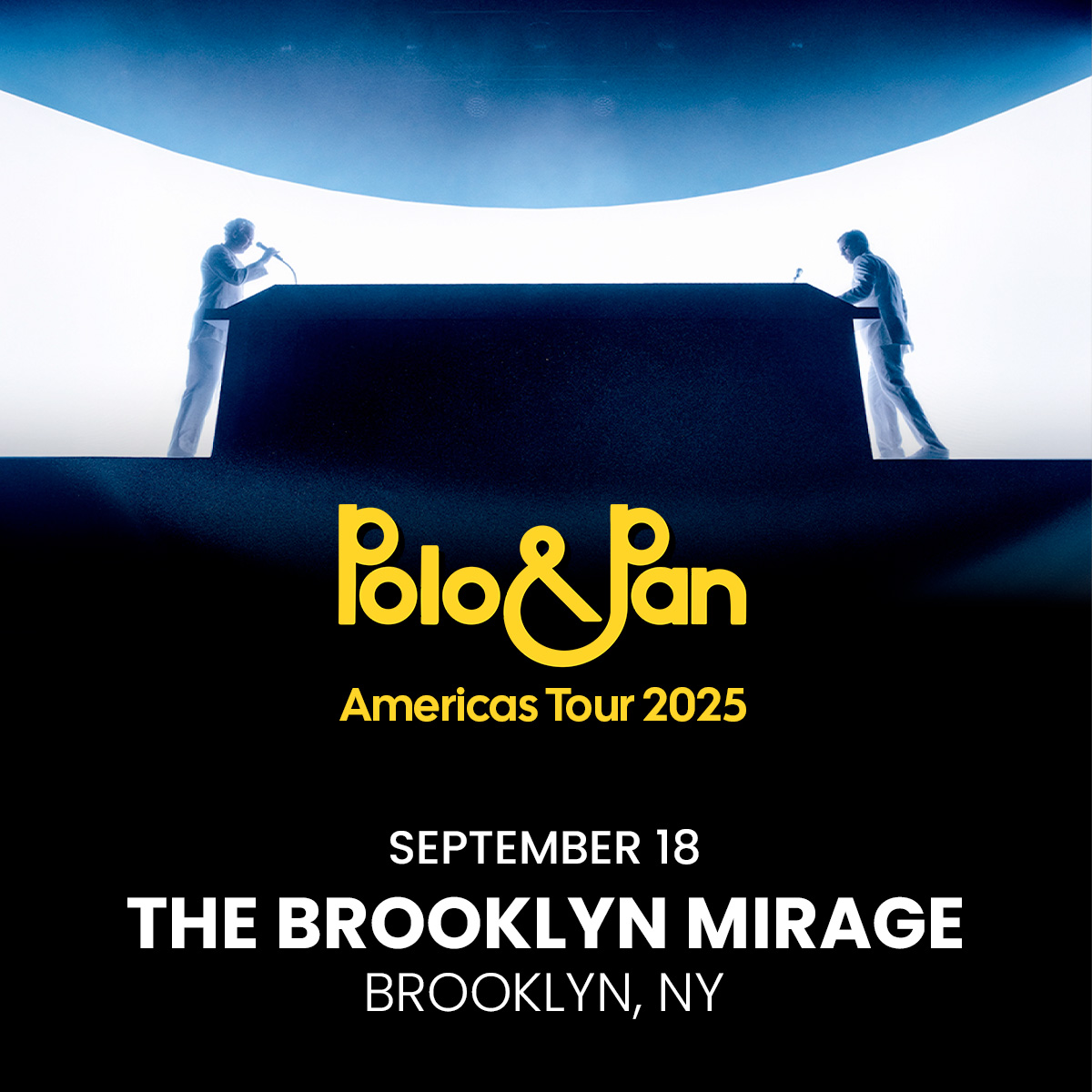 The Brooklyn Mirage (@brooklynmirage) on Twitter photo French electronic duo <a href="/Polo_and_Pan/">Polo & Pan</a> fill The Brooklyn Mirage with their euphoric mix of house & disco during their Americas Tour on September 18 🪩
Tickets go on sale Friday 5/2 at 10am, set a reminder → link.dice.fm/z42ba5384f0b
For tables, email tableservice@avant-gardner.com French electronic duo <a href="/Polo_and_Pan/">Polo & Pan</a> fill The Brooklyn Mirage with their euphoric mix of house & disco during their Americas Tour on September 18 🪩
Tickets go on sale Friday 5/2 at 10am, set a reminder → link.dice.fm/z42ba5384f0b
For tables, email tableservice@avant-gardner.com
