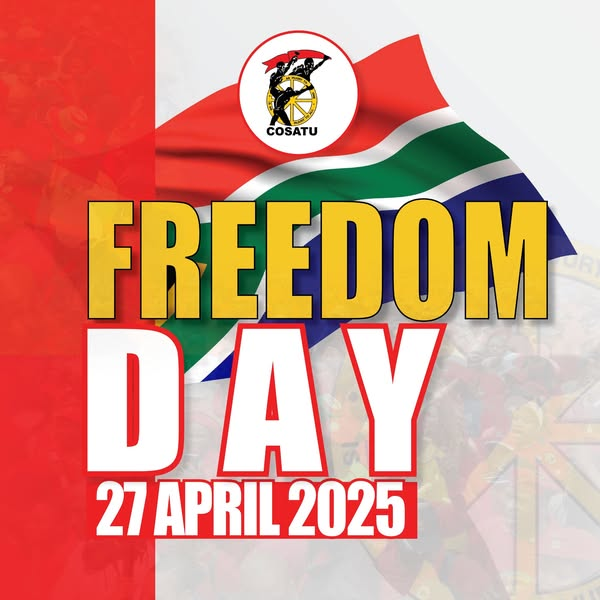 _cosatu's tweet photo. Media Alert:    #COSATUMayRallies will be held in nine provinces on #May1 at Middelburg, #Mdantsane #Zeerust, #Polokwane, #Durban, #Kuruman, #CapeTown, #Kroonstad, and #Sharpeville
@Radio702 https://t.co/qV4I38DHJq