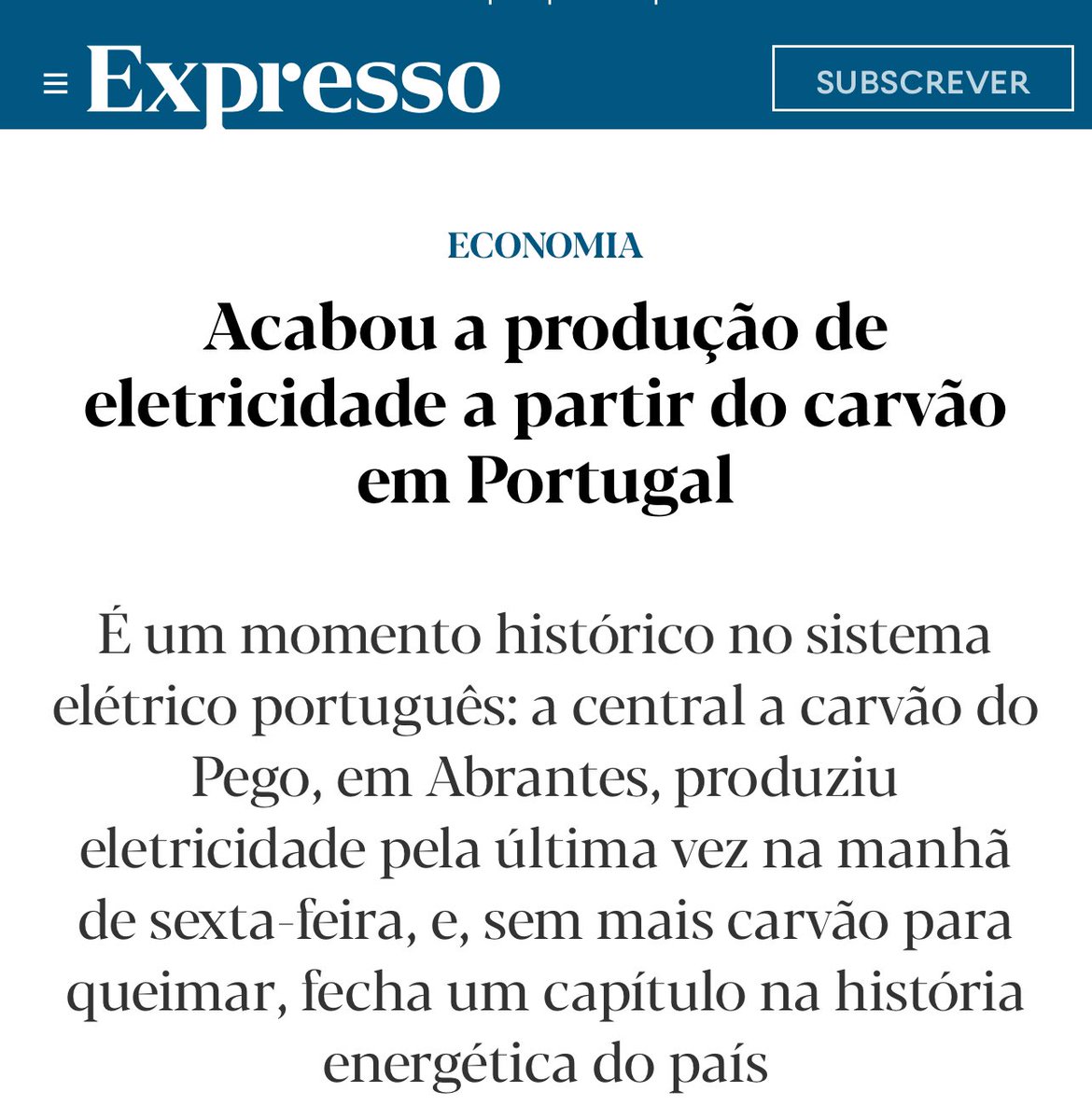 Nós avisámos! ⚡
Acabar com as centrais termoeléctricas foi um erro trágico! A loucura da “Agenda Verde” deixou-nos frágeis, dependentes e sem capacidade de resposta.
Hoje, ironicamente, as únicas instituições que conseguem garantir energia são as que têm mini-centrais