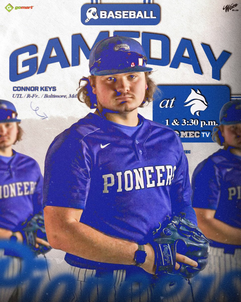 𝐆𝐀𝐌𝐄𝐃𝐀𝐘!

🆚 West Virginia Wesleyan
⌚️ 1 &amp; 3:30 p.m.
📍 Buckhannon, WV
📺 bit.ly/3ZIUxB9
📊 bit.ly/3RzzfCX

#GoPioneers