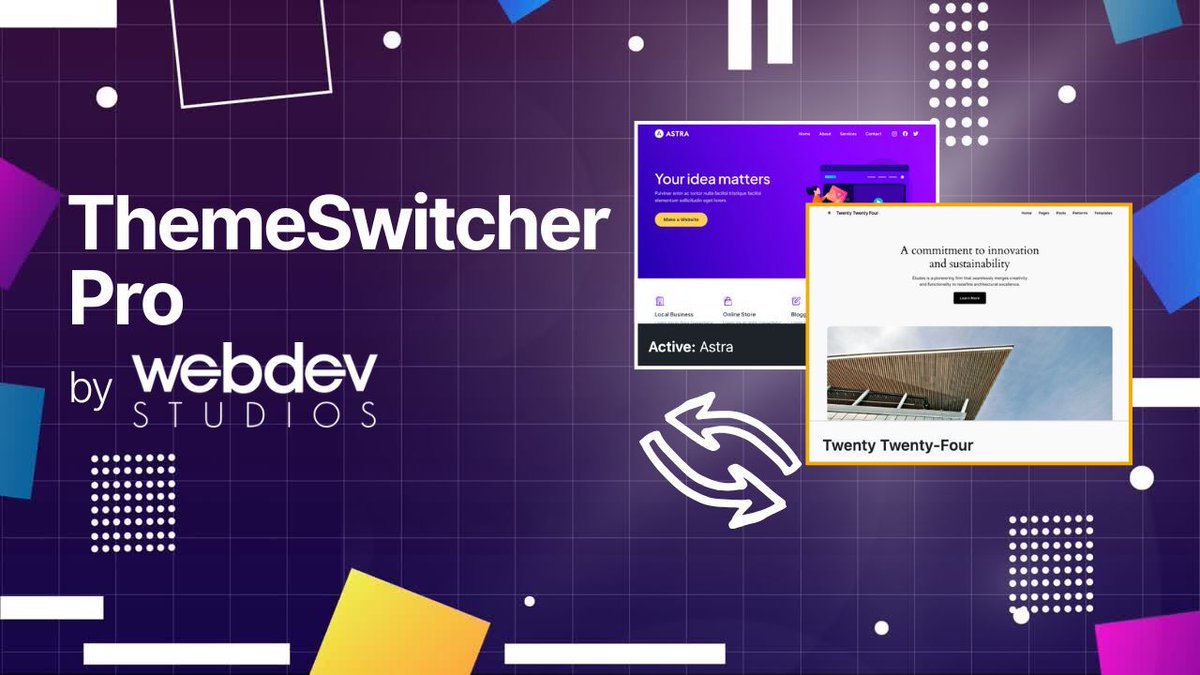 williamsba's tweet image. If you missed the big news, we launched ThemeSwitcher Pro by WebDevStudios last week! Run multiple themes on a single WordPress website! Great for WP block-editor transitions and landing pages.
Launch promo 50% off to the first 50 customers! themeswitcher.com
