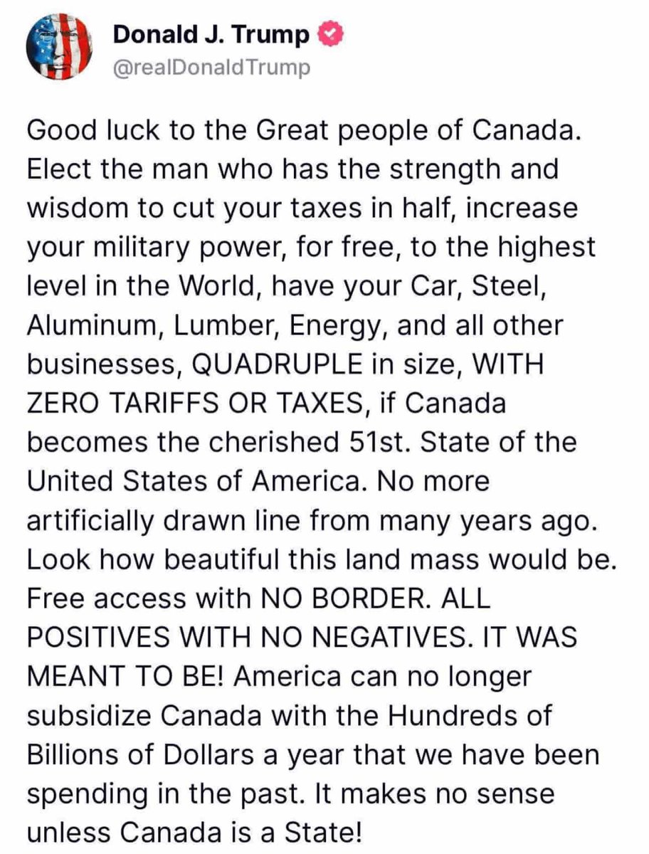 Canada... you know what to do.
#ElbowsUpCanada 🇨🇦