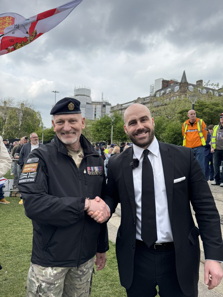UK Independence Party (@ukip) on Twitter photo UKIP Leader <a href="/NickTenconi/">Nick Marcel Tenconi</a> standing shoulder to shoulder with our Spokesman for Defence and Veterans Simon Bean MBE (<a href="/maverickvet1965/">Maverick Veteran 🟣</a>) at the Unite for the Children protest in Manchester on Saturday.
Together we can save Britain. 🇬🇧 UKIP Leader <a href="/NickTenconi/">Nick Marcel Tenconi</a> standing shoulder to shoulder with our Spokesman for Defence and Veterans Simon Bean MBE (<a href="/maverickvet1965/">Maverick Veteran 🟣</a>) at the Unite for the Children protest in Manchester on Saturday.
Together we can save Britain. 🇬🇧