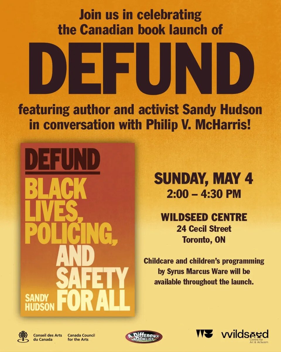 HarperCollinsCa (@harpercollinsca) on Twitter photo Join <a href="/sandela/">Sandy Hudson</a> on May 4th @ 2:00pm ET at <a href="/WildseedCentre_/">Wildseed Centre for Art & Activism</a> to celebrate the launch of her book #Defund! Learn more here: bit.ly/42HEFAJ Join <a href="/sandela/">Sandy Hudson</a> on May 4th @ 2:00pm ET at <a href="/WildseedCentre_/">Wildseed Centre for Art & Activism</a> to celebrate the launch of her book #Defund! Learn more here: bit.ly/42HEFAJ