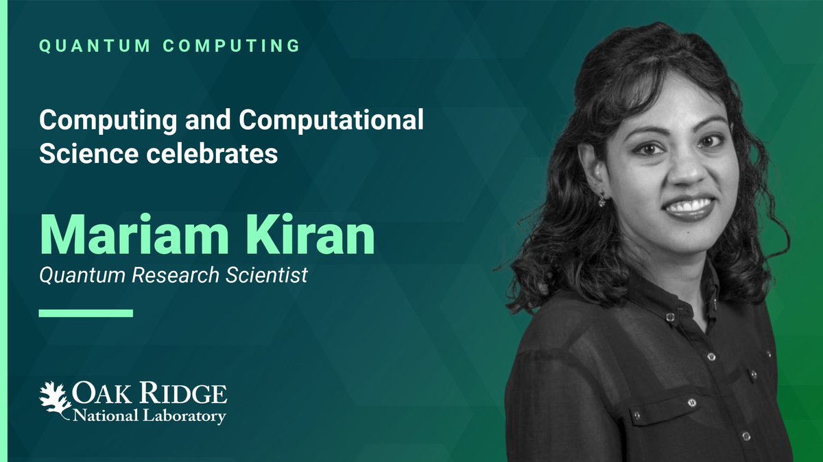 ORNL Computing & Computational Sciences (@ornlcomputing) on Twitter photo 👏 Congratulations to <a href="/ORNL/">Oak Ridge Lab</a>'s Mariam Kiran for being recognized as a finalist for the British Council’s Study U.K. Alumni Awards 2025!
Mariam is honored for her impactful research in quantum communications and networking.✨
💫 Read more: bit.ly/4lPyR0T
#quantumyear 👏 Congratulations to <a href="/ORNL/">Oak Ridge Lab</a>'s Mariam Kiran for being recognized as a finalist for the British Council’s Study U.K. Alumni Awards 2025!
Mariam is honored for her impactful research in quantum communications and networking.✨
💫 Read more: bit.ly/4lPyR0T
#quantumyear
