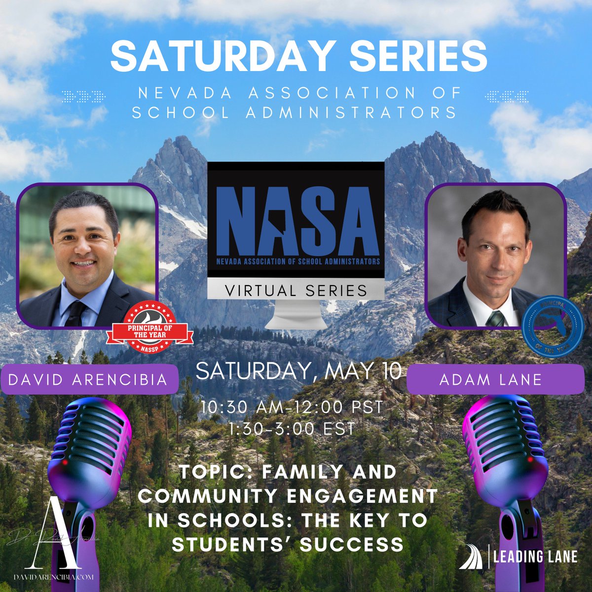 David Arencibia (@davidarencibia) on Twitter photo 🚨 Excited to join forces with <a href="/leadinglane/">Adam Lane</a> for the <a href="/NASANevada/">NASA Nevada</a> Virtual Series!
🗨️ Topic: Family & Community Engagement in Schools: The Key to Students’ Success
🗓️ Saturday, May 10
⏲️ 10:30 AM–12:00 PM PST | 1:30–3:00 PM EST
Looking forward to engaging with Nevada educators to 🚨 Excited to join forces with <a href="/leadinglane/">Adam Lane</a> for the <a href="/NASANevada/">NASA Nevada</a> Virtual Series!
🗨️ Topic: Family & Community Engagement in Schools: The Key to Students’ Success
🗓️ Saturday, May 10
⏲️ 10:30 AM–12:00 PM PST | 1:30–3:00 PM EST
Looking forward to engaging with Nevada educators to
