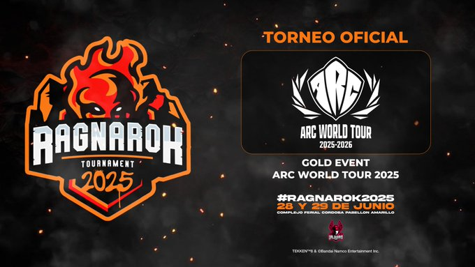 Valquiria E-Sports🔜#Ragnarok2025🔥 🇦🇷 (@valquiriagames) on Twitter photo We are thrilled to announce that Ragnarok 2025 will be part of the Arc World Tour 2025 as a Gold Event for Guilty Gear: Strive and Granblue Fantasy Versus: Rising!
For the first time, Argentina will be included in this amazing tour, and we are truly grateful to <a href="/ASWesports/">ASW_esports ┃ARC WORLD TOUR 2025-2026</a> for We are thrilled to announce that Ragnarok 2025 will be part of the Arc World Tour 2025 as a Gold Event for Guilty Gear: Strive and Granblue Fantasy Versus: Rising!
For the first time, Argentina will be included in this amazing tour, and we are truly grateful to <a href="/ASWesports/">ASW_esports ┃ARC WORLD TOUR 2025-2026</a> for