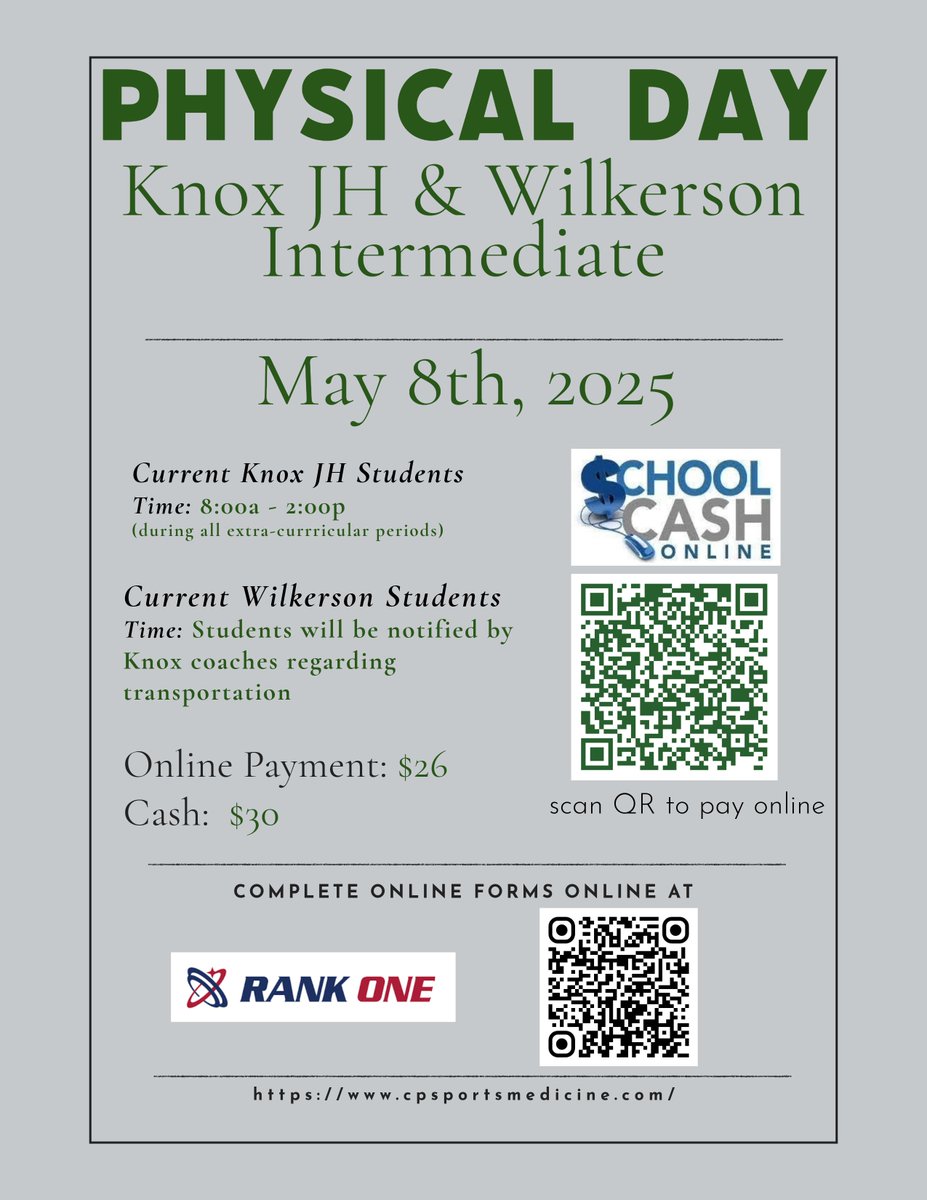 CP Athletic Trainers (@cpsportsmed) on Twitter photo <a href="/KnoxCISD/">Knox Junior High, Conroe ISD</a> <a href="/TWCP_ATHLETICS/">College Park Athletics</a> <a href="/CPTouchdownClub/">TWCP Touchdown Club</a> <a href="/KenStephens716/">Kenneth Stephens, M.Ed.</a> <a href="/Coach_Coats/">Kyle Coats</a> <a href="/CoachWide34/">DeMarcus Widemon</a> <a href="/cpcavaliers/">College Park Baseball</a> <a href="/CPVBCavs/">College Park Vball</a> <a href="/collegeparkwre1/">College Park High School Wrestling Team</a> <a href="/CollegePark_GBB/">College Park Girls Basketball</a> <a href="/TWCPSoftball/">TWCP Softball</a> 1st time in school history....We are bringing "Physical Day" to Knox JH. May 8th 8:00a - 2:00p...Don't miss out on this great opportunity. All incoming 7th graders must have a new physical before starting SAC camp.
<a href="/CPSNFootball/">CPSN - College Park Sports Network</a> <a href="/KnoxCISD/">Knox Junior High, Conroe ISD</a> <a href="/TWCP_ATHLETICS/">College Park Athletics</a> <a href="/CPTouchdownClub/">TWCP Touchdown Club</a> <a href="/KenStephens716/">Kenneth Stephens, M.Ed.</a> <a href="/Coach_Coats/">Kyle Coats</a> <a href="/CoachWide34/">DeMarcus Widemon</a> <a href="/cpcavaliers/">College Park Baseball</a> <a href="/CPVBCavs/">College Park Vball</a> <a href="/collegeparkwre1/">College Park High School Wrestling Team</a> <a href="/CollegePark_GBB/">College Park Girls Basketball</a> <a href="/TWCPSoftball/">TWCP Softball</a> 1st time in school history....We are bringing "Physical Day" to Knox JH. May 8th 8:00a - 2:00p...Don't miss out on this great opportunity. All incoming 7th graders must have a new physical before starting SAC camp.
<a href="/CPSNFootball/">CPSN - College Park Sports Network</a>