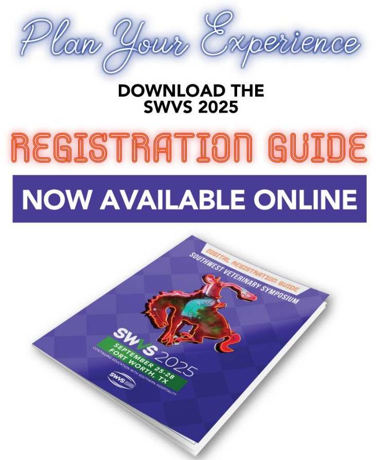 ICYMI...Our #SWVS25 Registration Guide is now available online, 
online.flippingbook.com/link/601706/ Check it out and then register today!
registration.experientevent.com/showSWV251
#veterinaryconference