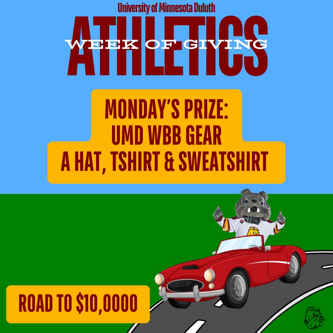 GOOD MORNING BULLDOG COUNTRY!!!!! 🤩🤩🤩 

It’s go time! Let’s start this week off strong! We are on the road to $10,000!!! Let’s get Coach Pearson in that suit!!! 

🔗: crowdfund.umn.edu/campaign/UMD-W…