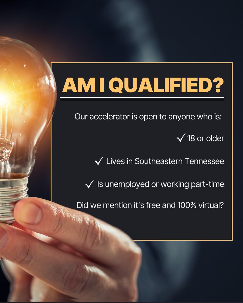 With the CO.LAB Skills Accelerator, you're gaining the opportunity to level up. 

You can get a (FREE) certification in IT or Project Management if you: 
✔️ Are 18 years or older
✔️ Live in SE Tennessee
✔️ Are unemployed or in a part-time role

Apply here: hubs.li/Q03j8tsp0