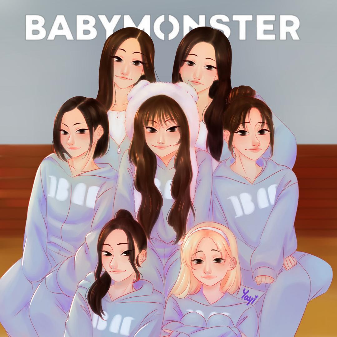 TheBasementOfY1's tweet image. ~♡ BABYMONSTER
@YGBABYMONSTER_ 

#BABYMONSTER #YG #KPOP #BABYMONSTERFANART #FANART