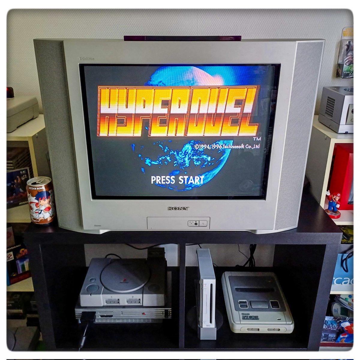 MisterKyleHyde's tweet photo. Un vrai coup de cœur ce shoot ! Bref, merci Saroo 🙃 #hyperduel #sega #saturn #shootthemup #shmup #trinitron #crt #retrogaming #cafaitplaisir https://t.co/rMYVP4cRTu