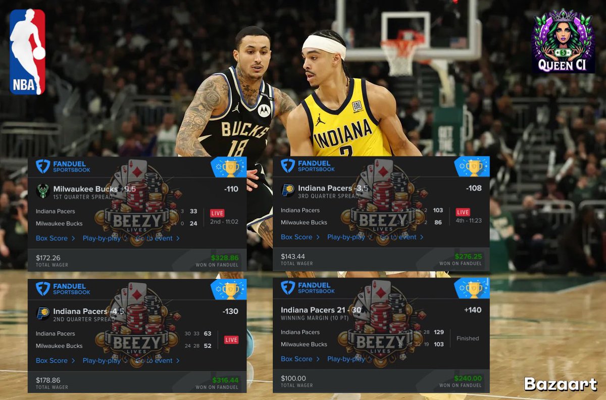 BeezyLives ๐๐จ (@beezylives) on Twitter photo Not a bad way to end the weekend!! โProfits is Profitsโ, Iโll take em any way I can get em in the NBA!! Make sure to give <a href="/BeezyLives/">BeezyLives ๐๐จ</a> a follow!! LFG!! ๐ฅ๐ฅ๐ฅ #nba #GamblingCommunity #GamblingX #GamblingTwitter #sports #SportsGambling #SportsBettingX #fanduel #viral #share #fyp Not a bad way to end the weekend!! โProfits is Profitsโ, Iโll take em any way I can get em in the NBA!! Make sure to give <a href="/BeezyLives/">BeezyLives ๐๐จ</a> a follow!! LFG!! ๐ฅ๐ฅ๐ฅ #nba #GamblingCommunity #GamblingX #GamblingTwitter #sports #SportsGambling #SportsBettingX #fanduel #viral #share #fyp
