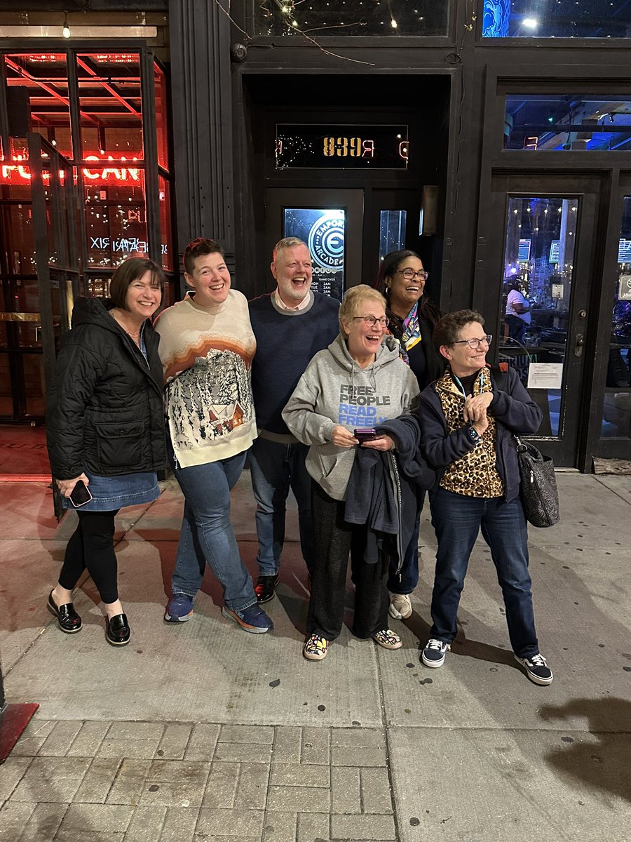 Sam Helmick (@geometricrabbit) on Twitter photo These amazing people have been the best mentors, encouragers, and models of compassionate, dedicated leadership a person could ever have the blessing to know.
Grateful for them.
Humbled to know and love them.
Honored to continued their <a href="/ALALibrary/">American Library Association</a> legacy into the future. 💜 These amazing people have been the best mentors, encouragers, and models of compassionate, dedicated leadership a person could ever have the blessing to know.
Grateful for them.
Humbled to know and love them.
Honored to continued their <a href="/ALALibrary/">American Library Association</a> legacy into the future. 💜