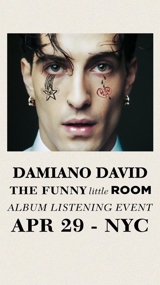 NYC! Who wants to join me for an early album listening party tomorrow?? 🤫 bit.ly/432AeBU