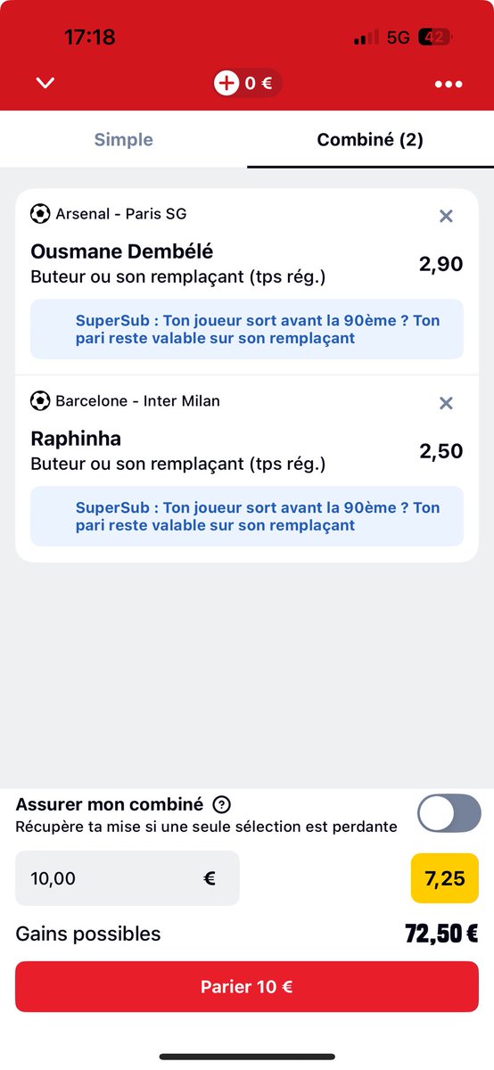 tigen78's tweet photo. @Betclic J’irais prendre ma petite cote à 7.00 tranquillement ahah https://t.co/xrIJaNk4PL