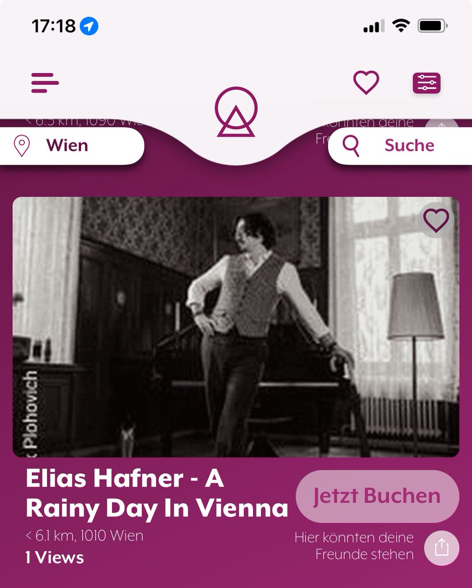 Heute 2 Plätze gebucht in der App
   „ Oida“