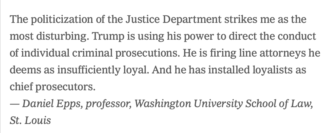 Dan Epps (@danepps) on Twitter photo I'm pleased to be quoted in this <a href="/nytimes/">The New York Times</a> piece asking 35 legal scholars about the most lawless things Trump has done in the first 100 days.
nytimes.com/2025/04/28/opi… I'm pleased to be quoted in this <a href="/nytimes/">The New York Times</a> piece asking 35 legal scholars about the most lawless things Trump has done in the first 100 days.
nytimes.com/2025/04/28/opi…