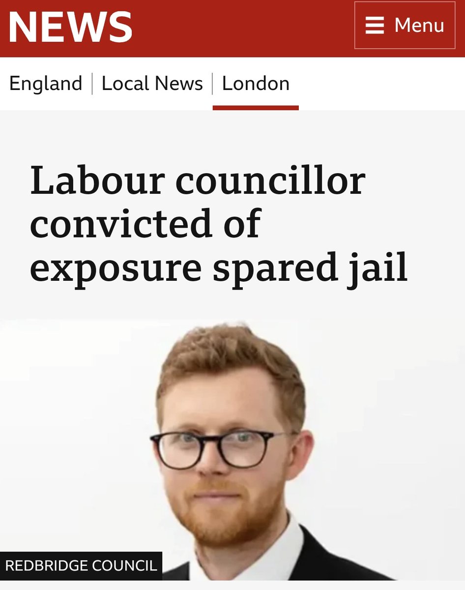 This is disgracefull! Sam Gould an ex-aide to Wes Streeting and Labour councillor—escaped jail despite pleading guilty to two serious sexual offences, including chasing a 13-year-old school girl with his trousers down. 

Under Labour, our streets are far from safe!