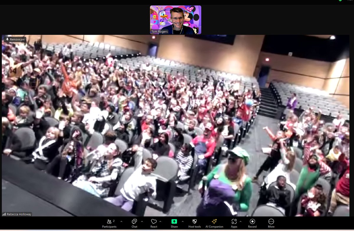 Say hi to the entire 4th grade at Watkins Intermediate <a href="/swl43062/">Southwest Licking</a> (Pataskala, OH). This was dress-up day post-Halloween (though I suspect Ms. Pietzcker would take any excuse to show up as Luigi). Belated thanks for a great visit!