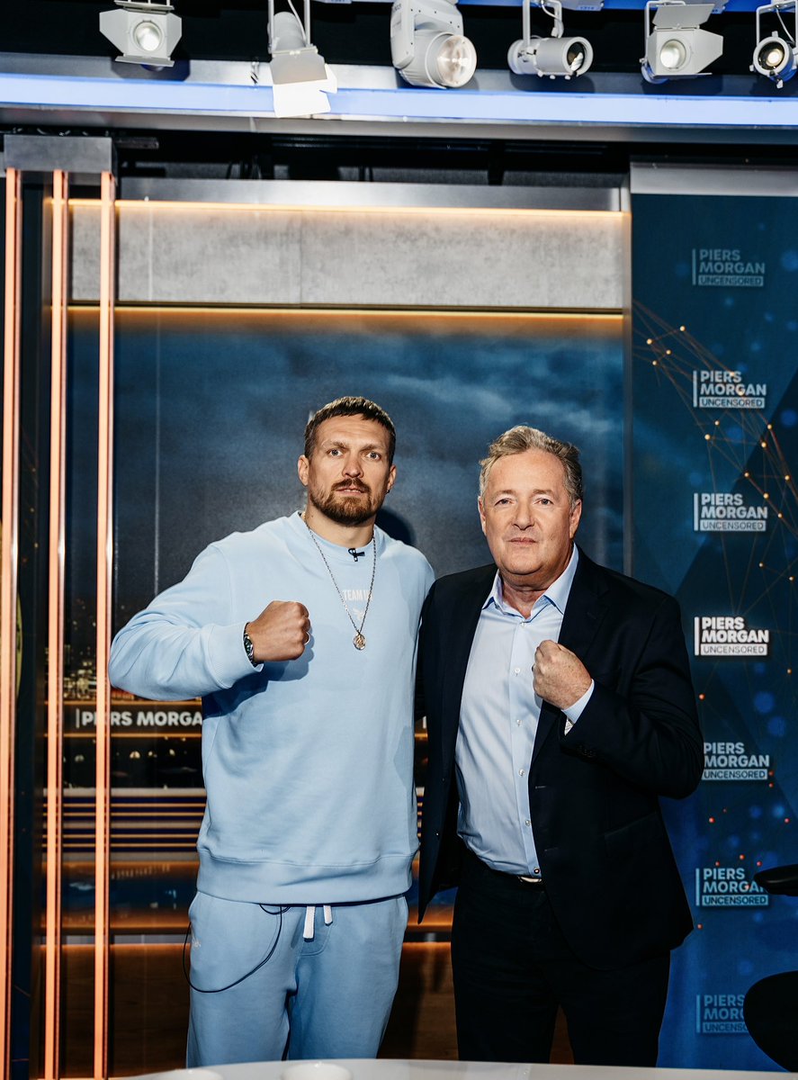 usykaa's tweet image. It was a pleasure to sit down for this interview. Thank you, Piers🤝