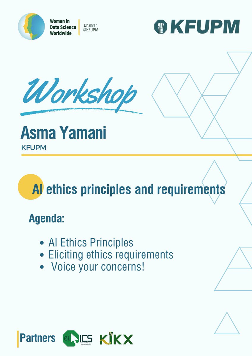 في الملتقى، سيكون هناك ٤ ورش تقنية لمختلف الفئات المستهدفة..

للتسجيل في الورش التقنية: forms.office.com/r/NPMtQ67KiU