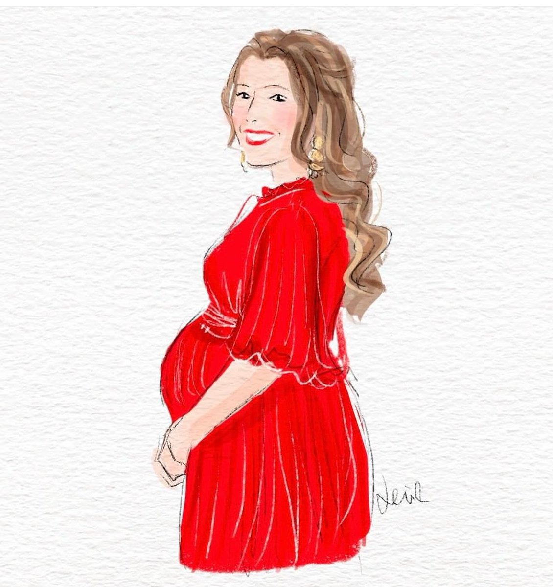 Lenillustration's tweet image. Happy birthday, Princess Rajwa