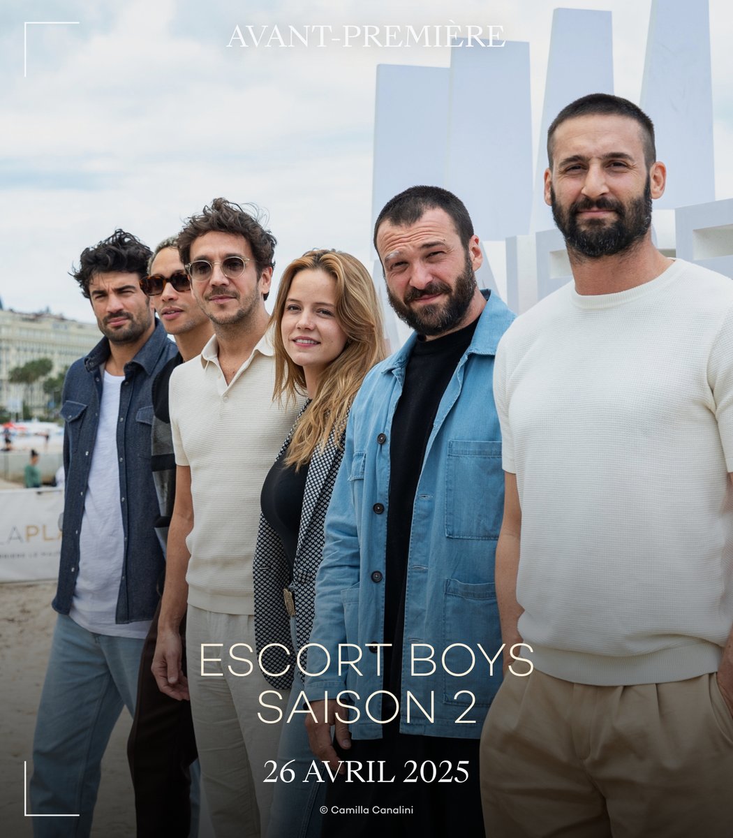 MediawanFr's tweet photo. 📸 Flashback #CANNESERIES

Plus de jeux. Plus de pouvoir. Plus de tentations. La saison 2 d’ESCORT BOYS s’annonce encore plus intense !

On est prêts pour la suite… et vous ? 👀 https://t.co/kvKXMJxJfw