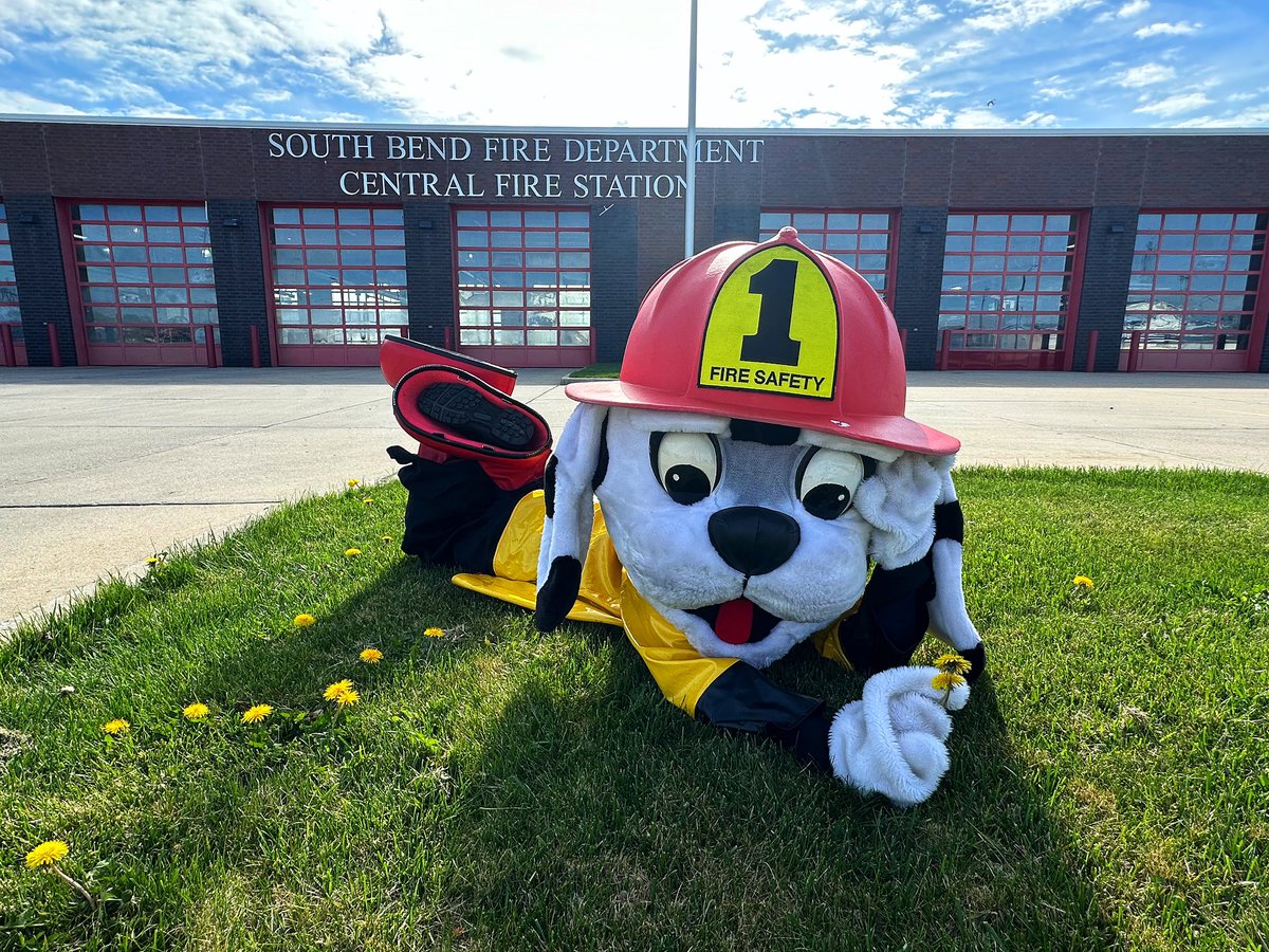 Sparky the Fire Dog is here to remind you to have a great week ahead! Stay safe, be mindful and enjoy the little moments…like a handful of dandelions.