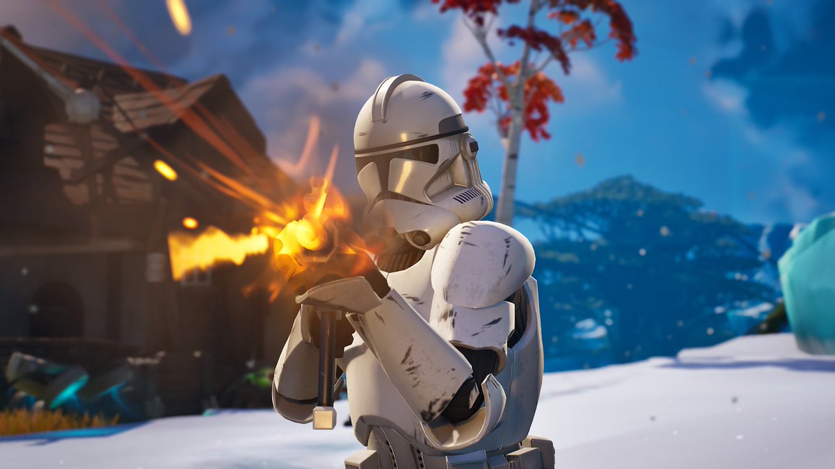 Colonel_Stan's tweet photo. The same skin that brought me to the game in the first place. The same skin I use, regardless of any Star Wars event or season.
#StarWars #CloneWars #ColonelStan #CloneTrooper #Fortnite #FortniteChapter4Season2 #FindTheForce #FortniteChapter6Season3 #GalacticBattle https://t.co/RpYEFkmwNQ