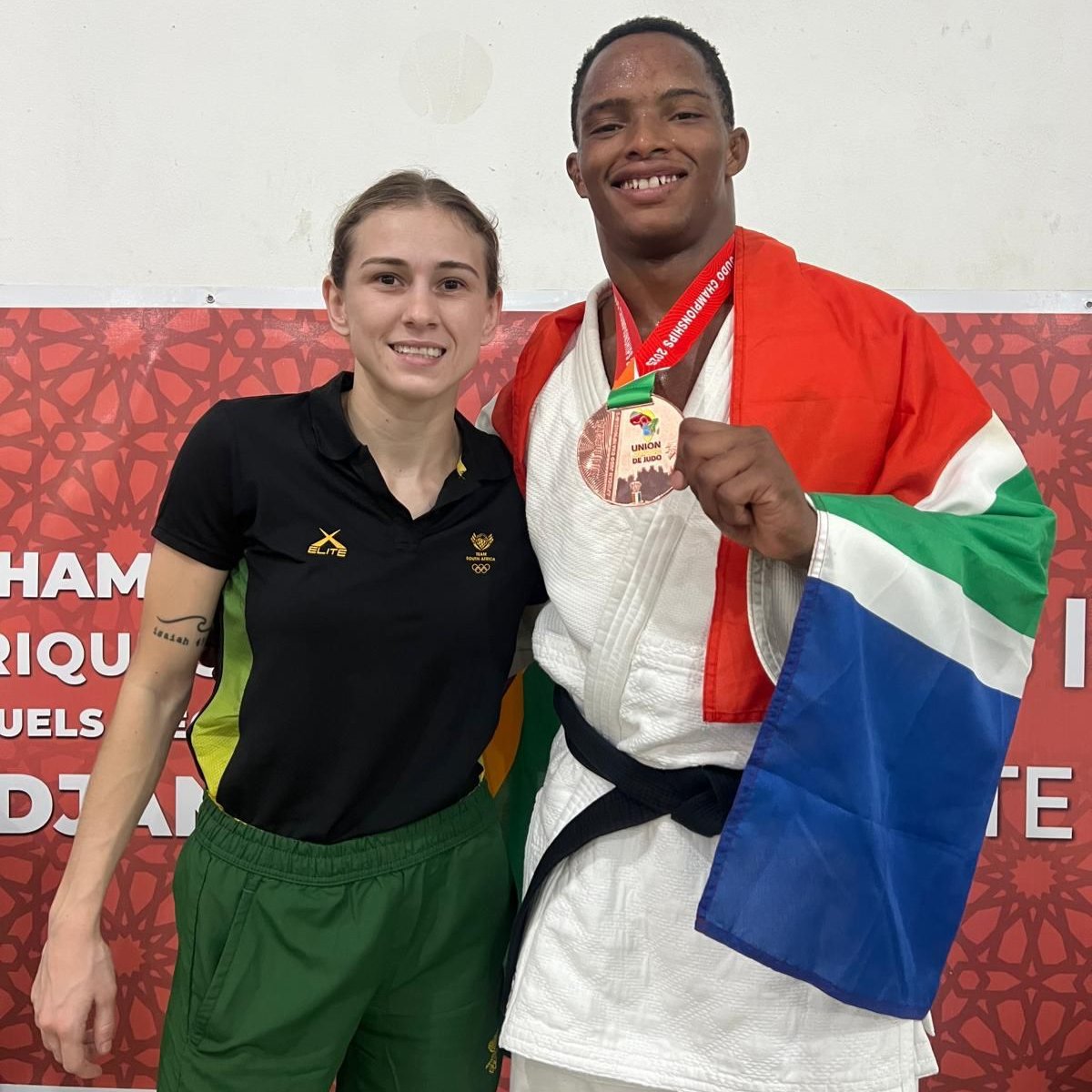 #TuksSport: #ProudlyUP

Congratulations to Timothy Meuwsen of #TuksJudo, under the headship of Charne Griesel, for winning 🥉 bronze in the men's -81kg category at the 2025 African Senior Championships in Abidjan, Côte d'Ivoire.

#Elevate2Greatness ⭐️💡
#StripeGeneration 🔴🔵⚪