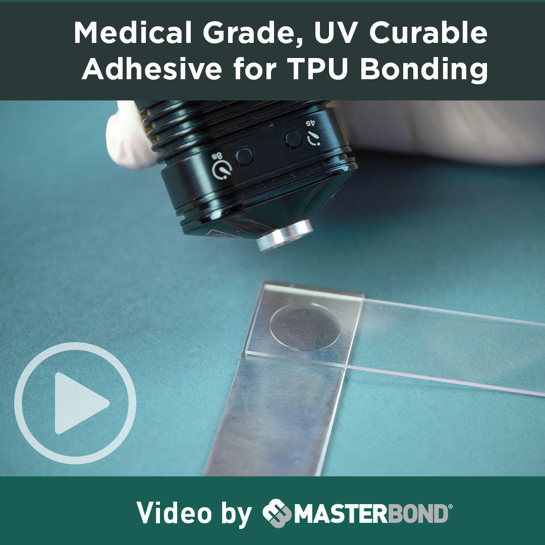 Master Bond’s UV17Med is a medical-grade UV curable adhesive engineered for exceptional TPU bonding. Watch this product highlight video to discover how this advanced adhesive delivers superior performance, fast curing, and excellent durability. Watch here:bit.ly/41PdC7x
