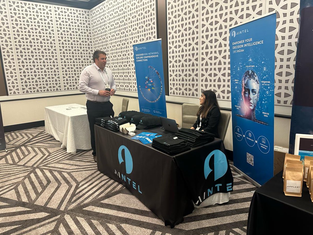 aiNTELLLC's tweet photo. What a great time we’re having at @OffshoreAlert Miami 2025!

Our awesome team has been busy showing off @InGravPlatform, a powerful tool that brings together #AI, Big Data, and #OSINT to help fight fraud, trace assets, and tackle money laundering. https://t.co/ykBVJhN2Dr
