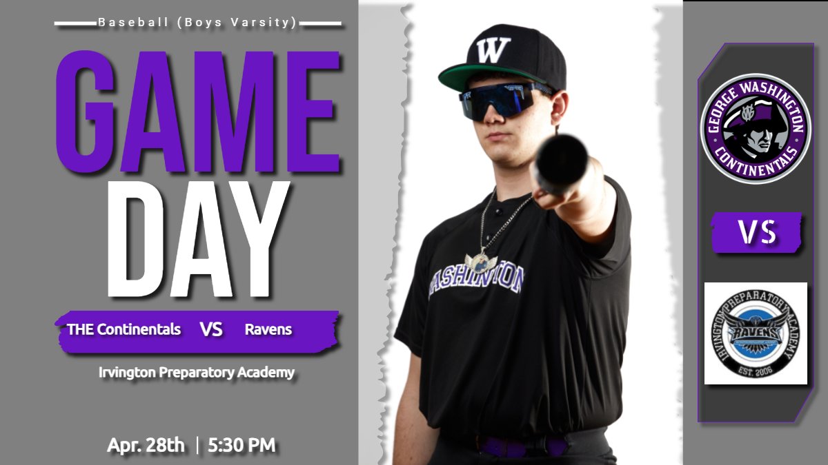"Tonight,  THE Continentals Boys Baseball Team heads to Irvington Prep for 7 innings of intense conference play! ⚾️🔥 Let’s go, Continentals!  #ContinentalsVsIrvington #ConferenceBattle"
⚾️ &gt; Baseball 
🆚 &gt; Irvington Prep
⏰ &gt; 5:30pm
📍 &gt; IPA