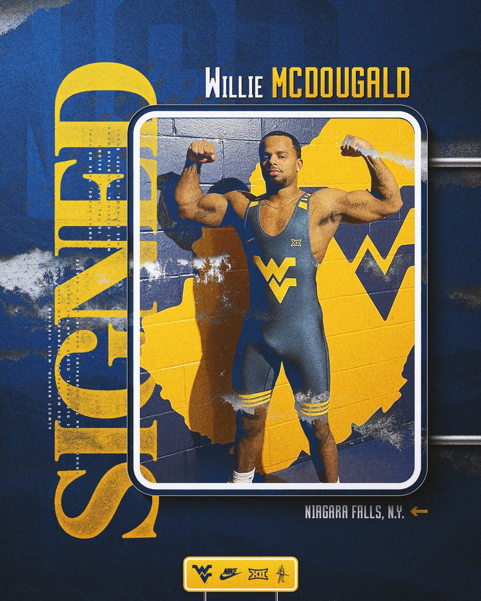 Welcome to Almost Heaven, Willie McDougald!

- Three-time NCAA qualifier
- Three-time Big 12 placer
- finished last season ranked #25 

Lets go!