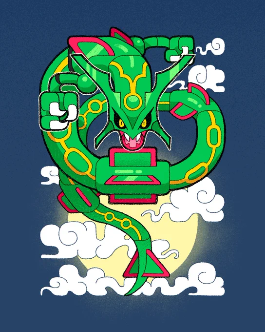 Rayquaza #pokemonfanart GHOMMISSION for !