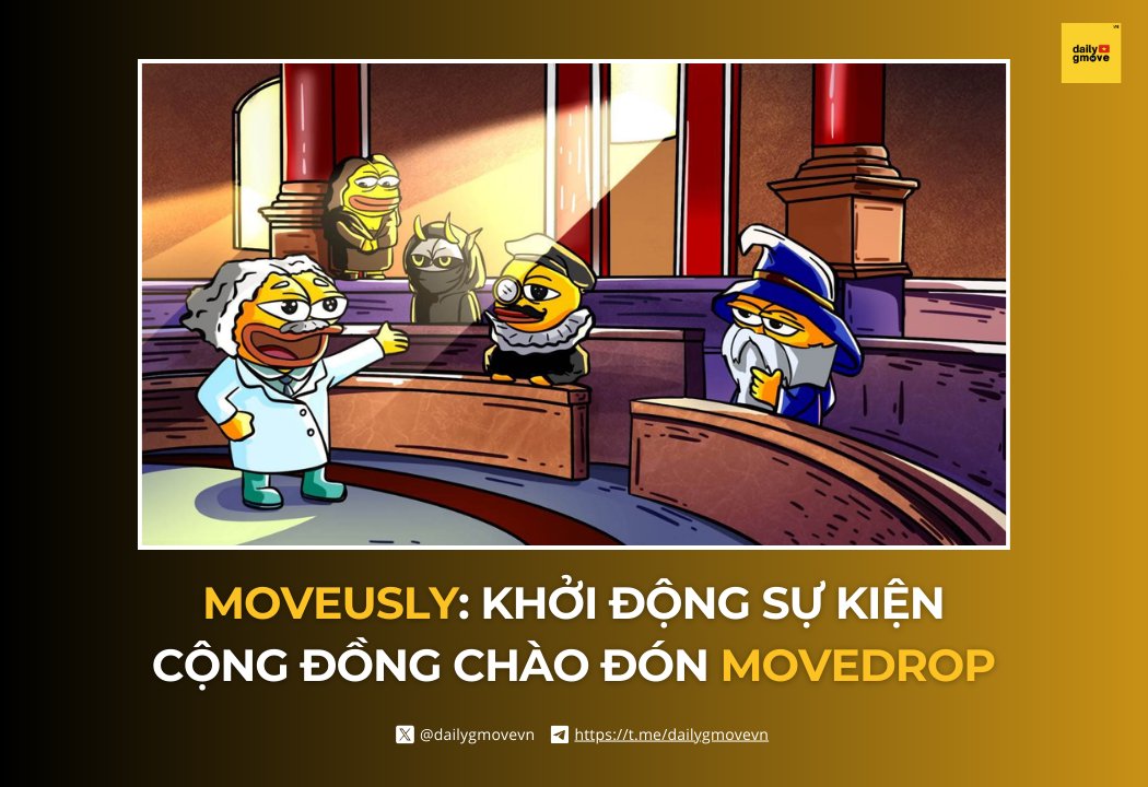 dailygmovevn's tweet image. ✨NEW EVENT: @moveusly  khởi động sự kiện cộng đồng chào đón MoveDrop

Với những thành tựu ấn tượng như TVL của Cornucopia, Parthenon v2 vận hành ổn định, @movementlabsxyz đang từng bước biến mọi cam kết thành hiện thực.

Nhân dịp MoveDrop sự kiện được…