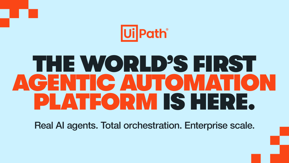 SusanGreene1's tweet photo. #AgenticAutomation is the unification of #automation, AI, &amp; people—built for scale, built for trust, &amp; built to change everything. 💥 Join us for the big launch: https://t.co/1Ou9q9pv0v https://t.co/wOZlPs95EA