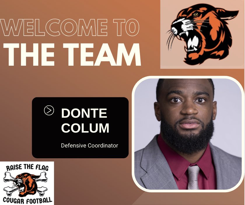 Coach Kurt Webster (@coachwebbb) on Twitter photo Welcome new SMNW Defensive Coordinator Donte Colum!
He comes to us from Henderson State where he served as the defensive coordinator.
<a href="/CoachColum/">Donte’ Colum</a> Welcome new SMNW Defensive Coordinator Donte Colum!
He comes to us from Henderson State where he served as the defensive coordinator.
<a href="/CoachColum/">Donte’ Colum</a>