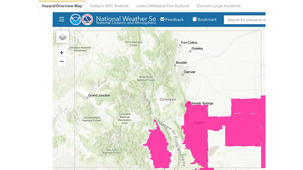 DFPC Fire Environment / Weather Brief
04/28/2025

Link to pdf of most recent brief:
bit.ly/DFPCFireEnvWxB…

Refer to the DFPC Intelligence Dashboard for in-depth fire environment and wildfire incident status tools:
bit.ly/DFPCWildfireSt…

#dfpc #dfpcfire
#FireYear2025
#cofire