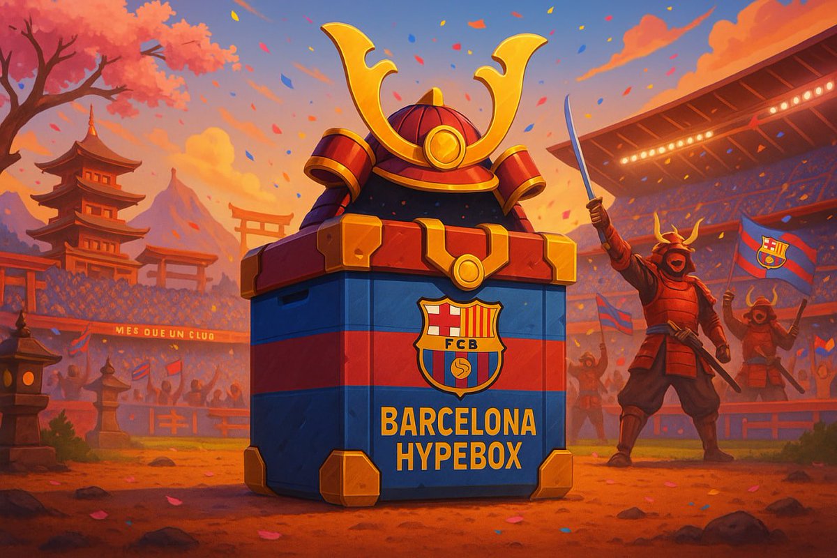 The BARCELONA HYPEBOX has just been released on the Kitmap: Kodai realm! Get yours before it's gone for good!  ⚽️

In celebration, we'll be giving away:
💙 6x BARCELONA HYPEBOX
❤️ 3x BARCELONA HYPEBOX
🪙 3,500x GOLD

Follow us, Retweet, and Like to enter! 🏟️