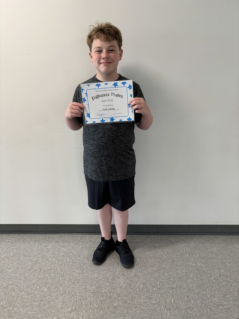 Congratulations to our April Discovery Difference Makers! These students have been nominated by our staff members for making a positive difference in our classrooms and school.