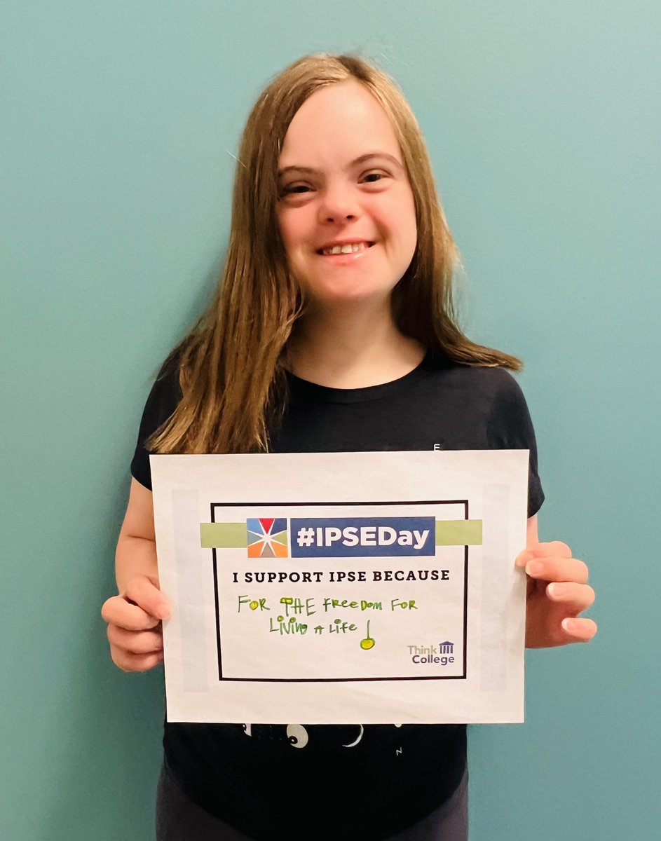 Several of the students in the <a href="/UCCS/">UCCS</a> Inclusive Services program are gearing up for #IPSEDay2025!  Their signs are ready - Download yours yours at thinkcollege.net/resources/join… and get ready to share on May 1! #IPSEDay #ThinkCollege