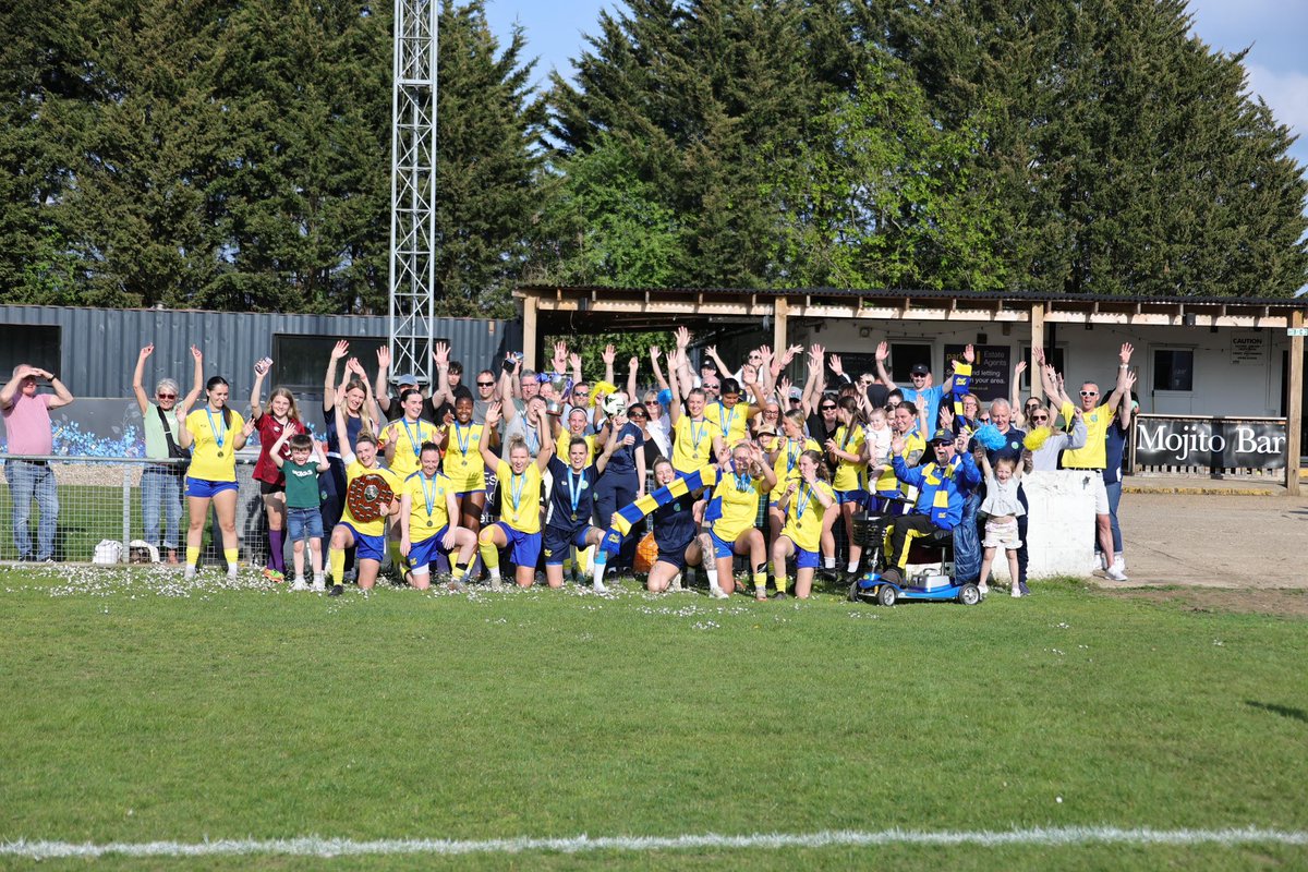 The invincible SRWFL league &amp; cup double winners! You’ve been a joy to watch all season. I can’t wait for next season already 💛💙 <a href="/AscotWomenFC/">Ascot United Women & Girls FC</a>