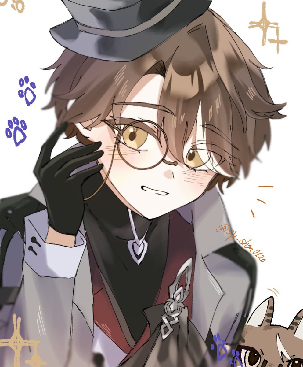 可愛い、あまりにも可愛すぎる……🐱👓