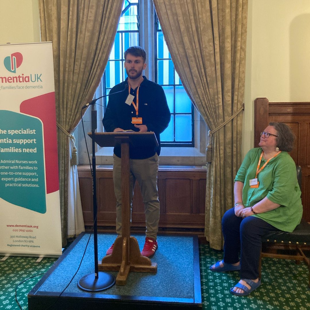 "The work of Admiral Nurses has been a lifeline for families like mine across the UK." - Will.

Thank you to Will and his mum Ronnie for sharing their experience at our #TimeForACuppa parliamentary event today.